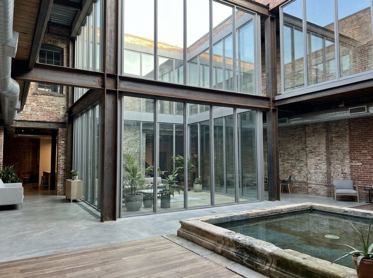 Courtyard screen